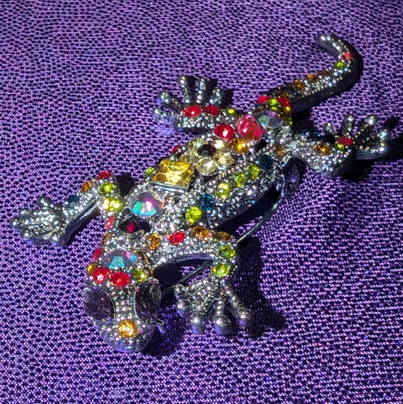 Metal Gallery lizard 🦎 brooch - Picture 3 of 4